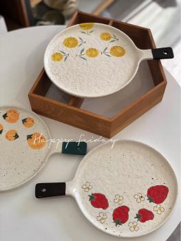 Großhandel B2B Pizzapfanne aus Keramik platte Servierplatte Keramisch 9zoll